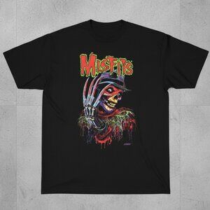 Misfits Horror Punk Skull Graphic Tee | Vintage Style Punk Rock Band T-Shirt